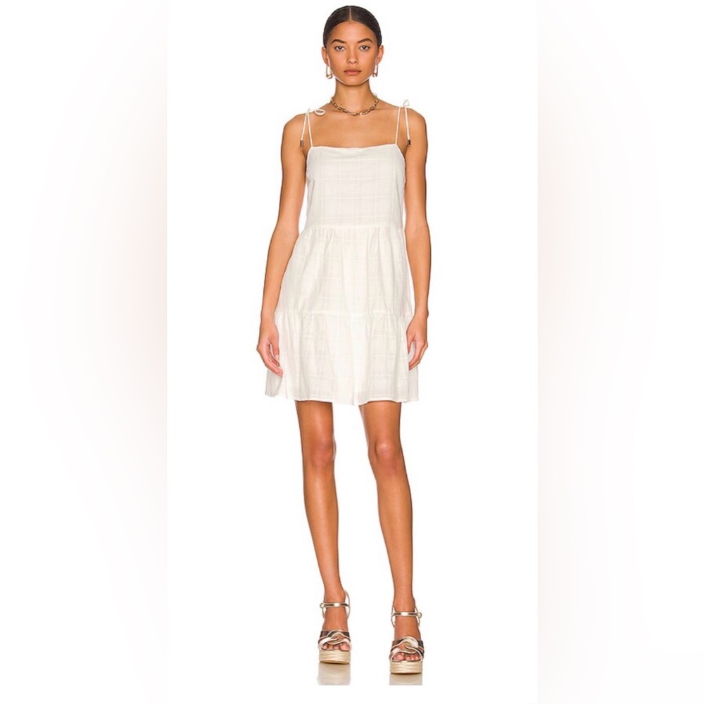 MINKPINK Bowes Mini Dress in White- XS
